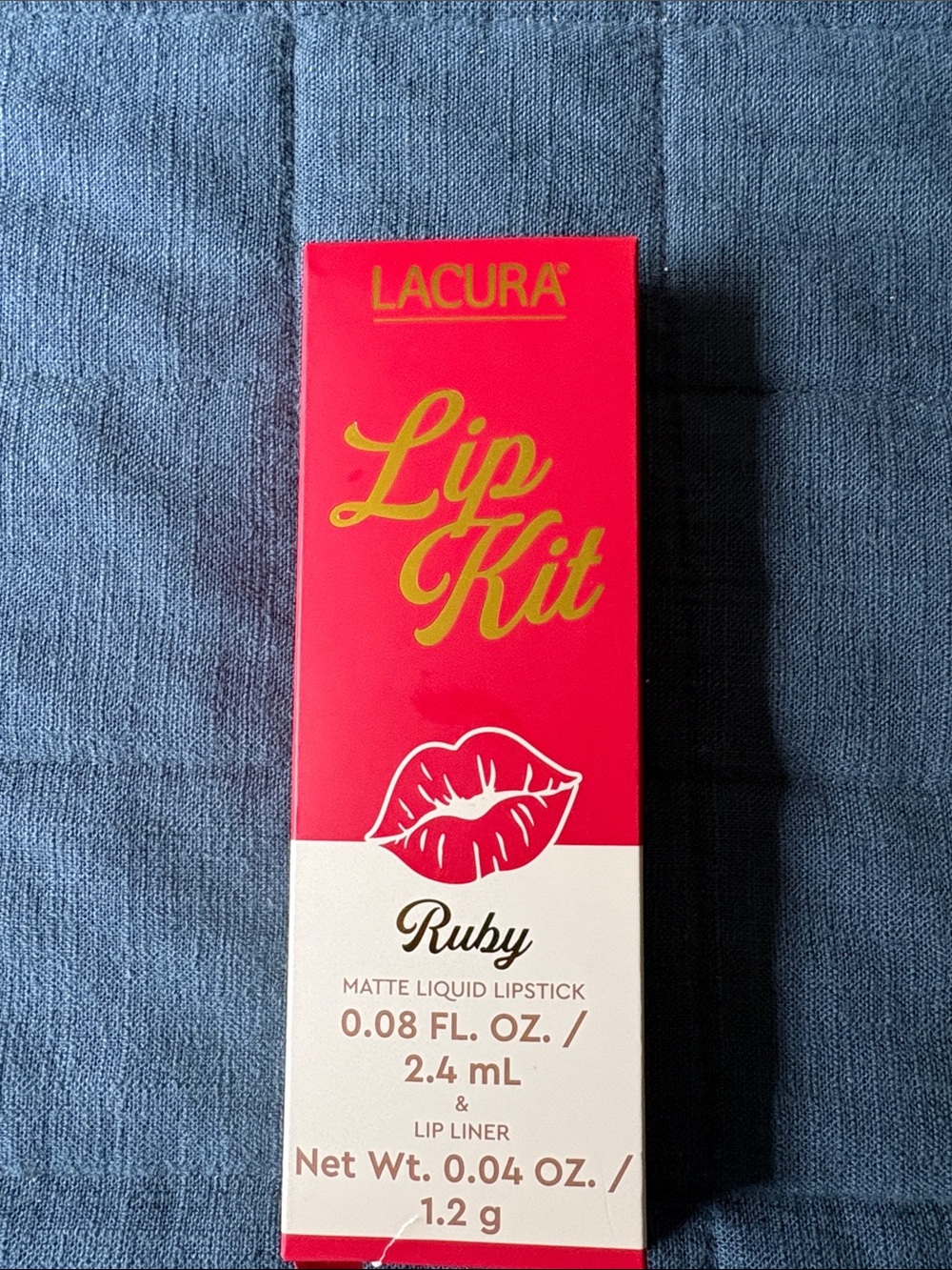 Lacura Lip Kit Matte Liquid Lipstick & Liner - Ruby